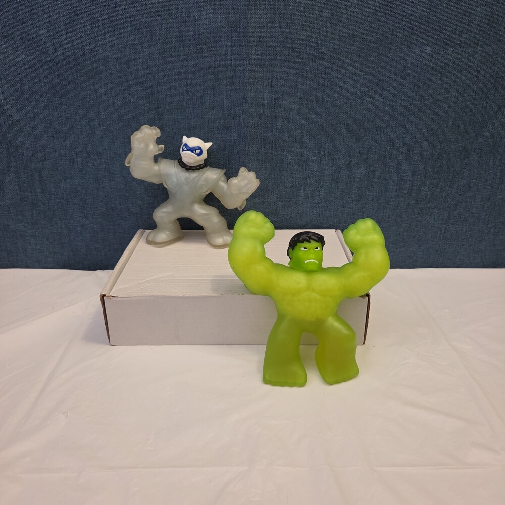 Goo Jit Zu Heroes Marvel Set of 4 Hulk Iron Man Pantaro Blazagon Squishy Toy - Picture 4 of 16